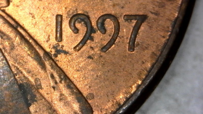 1997-P-Lincoln-Memorial-Cent-With-Decent-Column-Bar-DDR-To-The-Left